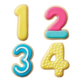 Комплект кутери "Букви и цифри" - 50 елемента