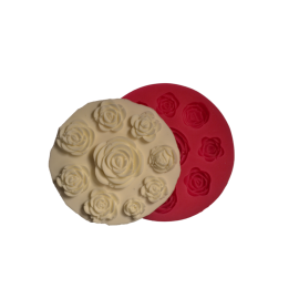 Силиконов калъп "Рози - 9 елемента"