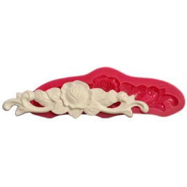 Силиконов калъп "Орнамент с роза"