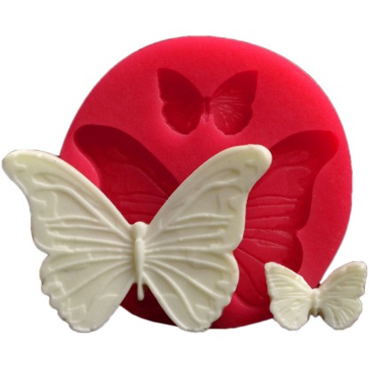 Силиконов калъп "Пеперуди - 3 размера"