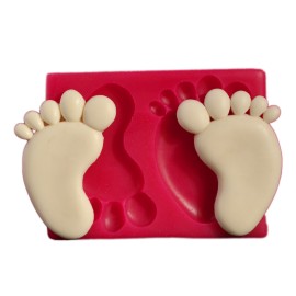 Силиконов калъп "Бебешки стъпки - големи"