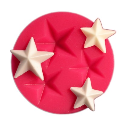 Силиконов калъп "Звезда - 3 размера"