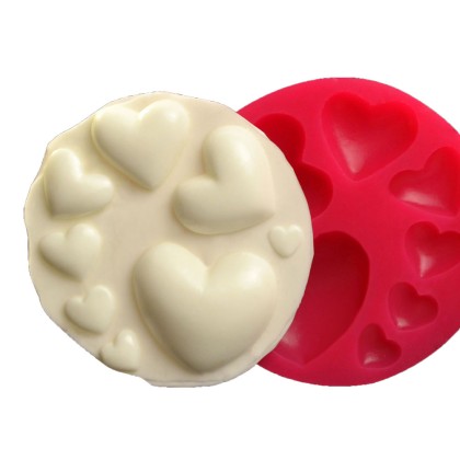 Силиконов калъп "Сърце - 8 размера"