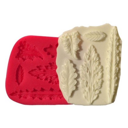 Силиконов калъп "Листа - 5 модела"