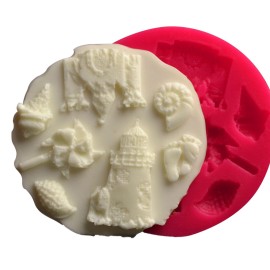 Силиконов калъп "Морски - 7 елемента"