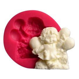 Силиконов калъп "Дете с балони"