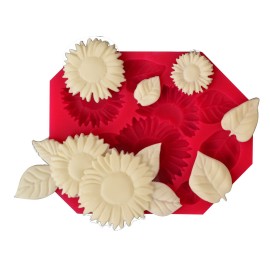 Силиконов калъп "Маргаритки и листа"