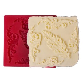 Силиконов калъп "Орнаменти с лита - 5 гнезда"