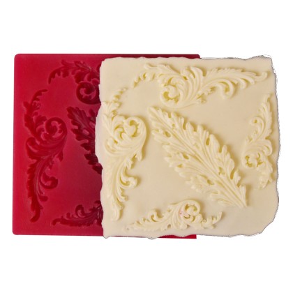 Силиконов калъп "Орнаменти с лита - 5 гнезда"