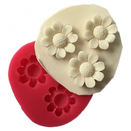 Силиконов калъп "Маргаритки - 3 размера"