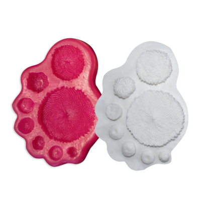 Силиконов калъп "Център - слънчоглед/маргаритка"