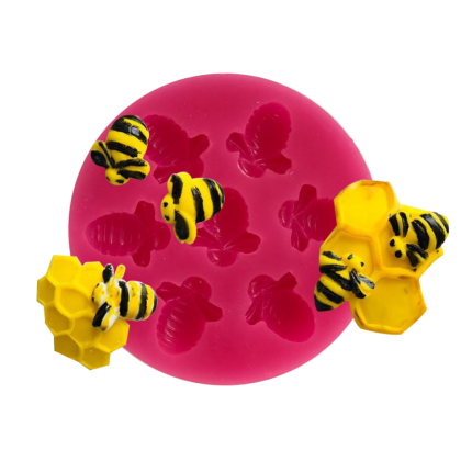 Силиконов калъп "Пчели - 7 гнезда"
