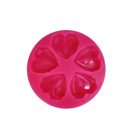 Силиконов калъп "Сърце - диамант"