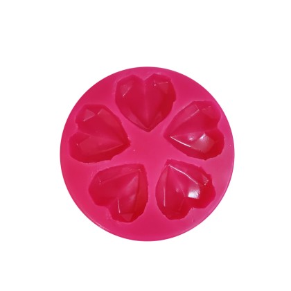 Силиконов калъп "Сърце - диамант"