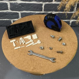 Силиконов калъп "Инструменти на майстора - 9 елемента"