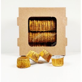 Капсули - златни за печене Ø26 h15 - 80бр