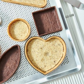 Алуминиева тава 60х40см с перфорация - 4 борда