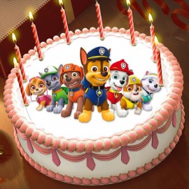 Готова фотодекорация кръгла "Paw Patrol 4"