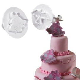 Комплект кутери с ежектор "Гълъб и камбанка" - 2 елемента