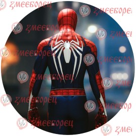 Готова фотодекорация кръгла "Spiderman 5"