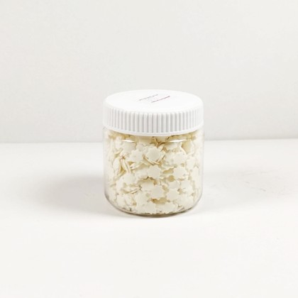 Захарна поръска "Звезди" - Бели - 50гр