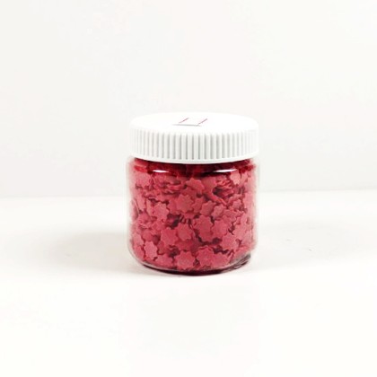 Захарна поръска "Звезди" - Червени - 50гр