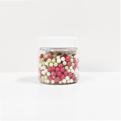 Захарна поръска "Перлени топчета" - Коледни - 50гр