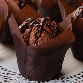 Капсули лале "STEP" - кафяво Ø50 h85мм