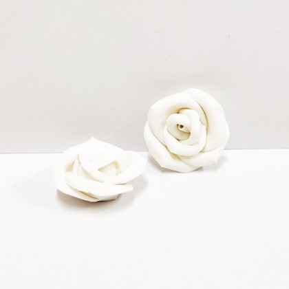 Захарна фигурка - "Голяма роза - бяла" - 1 брой