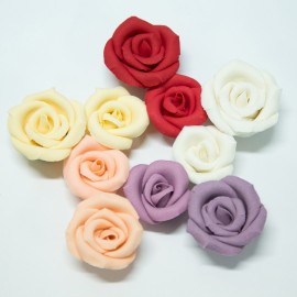 Захарна фигурка - "Малка роза - бяла" - 1 брой