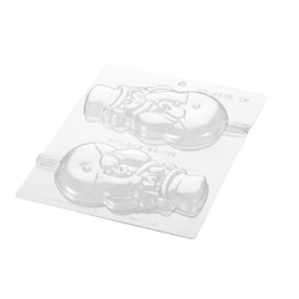 Форма за шоколадова отливка "Снежен човек - 2 гнезда"