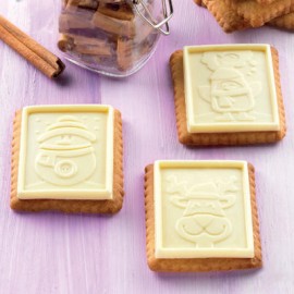 Силиконовa форма и кутер за коледни бисквити "Snowman Slim"