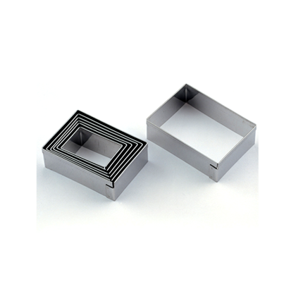 Комплект метални кутери "Правоъгълник" - 7 елемента