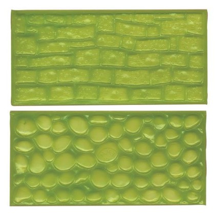 Комплект релефни падове - павирана пътека и редени камъни