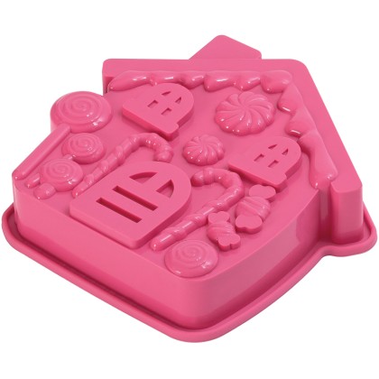 Силиконова форма къща - 17х17см