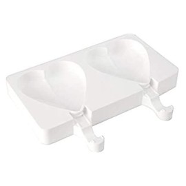 Силиконова форма за сладолед "GEL03 - HEART-IC" - 2 гнезда