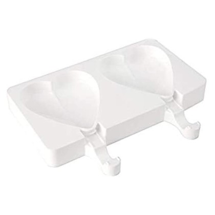 Силиконова форма за сладолед "GEL03 - HEART-IC" - 2 гнезда