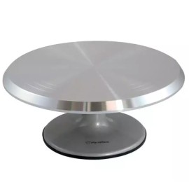 Въртяща алуминиева стойка за торта "GIRA 5 - сребро"