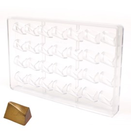 Поликарбонатна форма бонбон "Правоъгълна вълна"