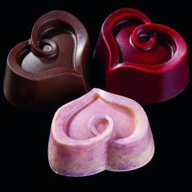 Поликарбонатна форма бонбон "Сърце 2"