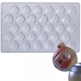 Поликарбонатна форма "Коледни топки"