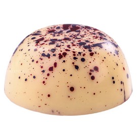 Поликарбонатна форма бонбон "Бял - петнист"