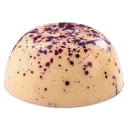 Поликарбонатна форма бонбон "Бял - петнист"