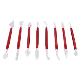 Комплект инструменти за моделиране - 8 елемента - червени