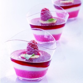 Прозрачна чаша - вълнообразна "120мл" 10бр.