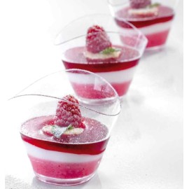 Прозрачна чаша - вълнообразна "200мл" 10бр.