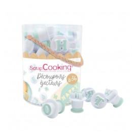 Комплект кутери "Букви и цифри" - 36 елемента