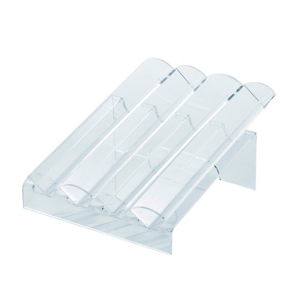 Поликарбонатна поставка за 70 макарона - 4 реда