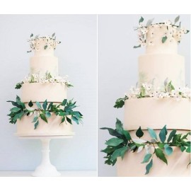 Книга -  Цветя и листа за сватбени торти