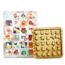 Комплект силиконова форма за бонбони "Коледен календар"